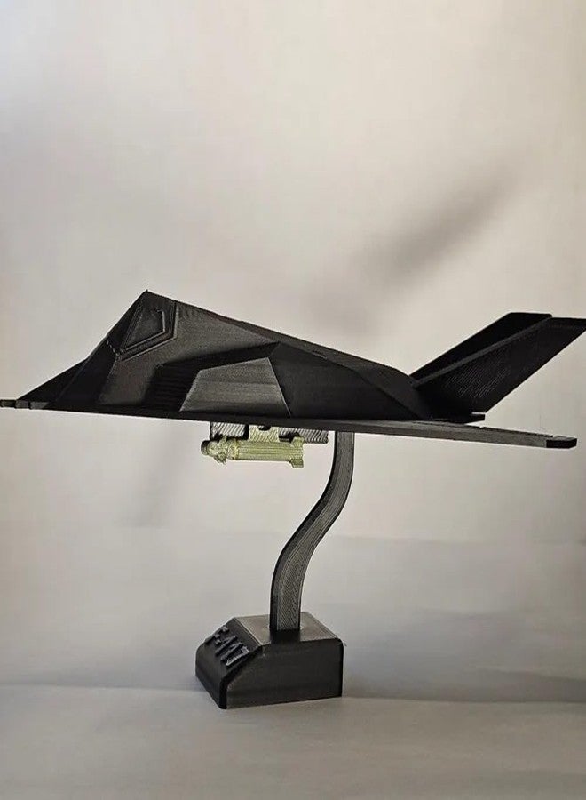 Beoals Fighter Aircraft Model, 3D Printed Display Replica, Black Stand Mount - Image 5